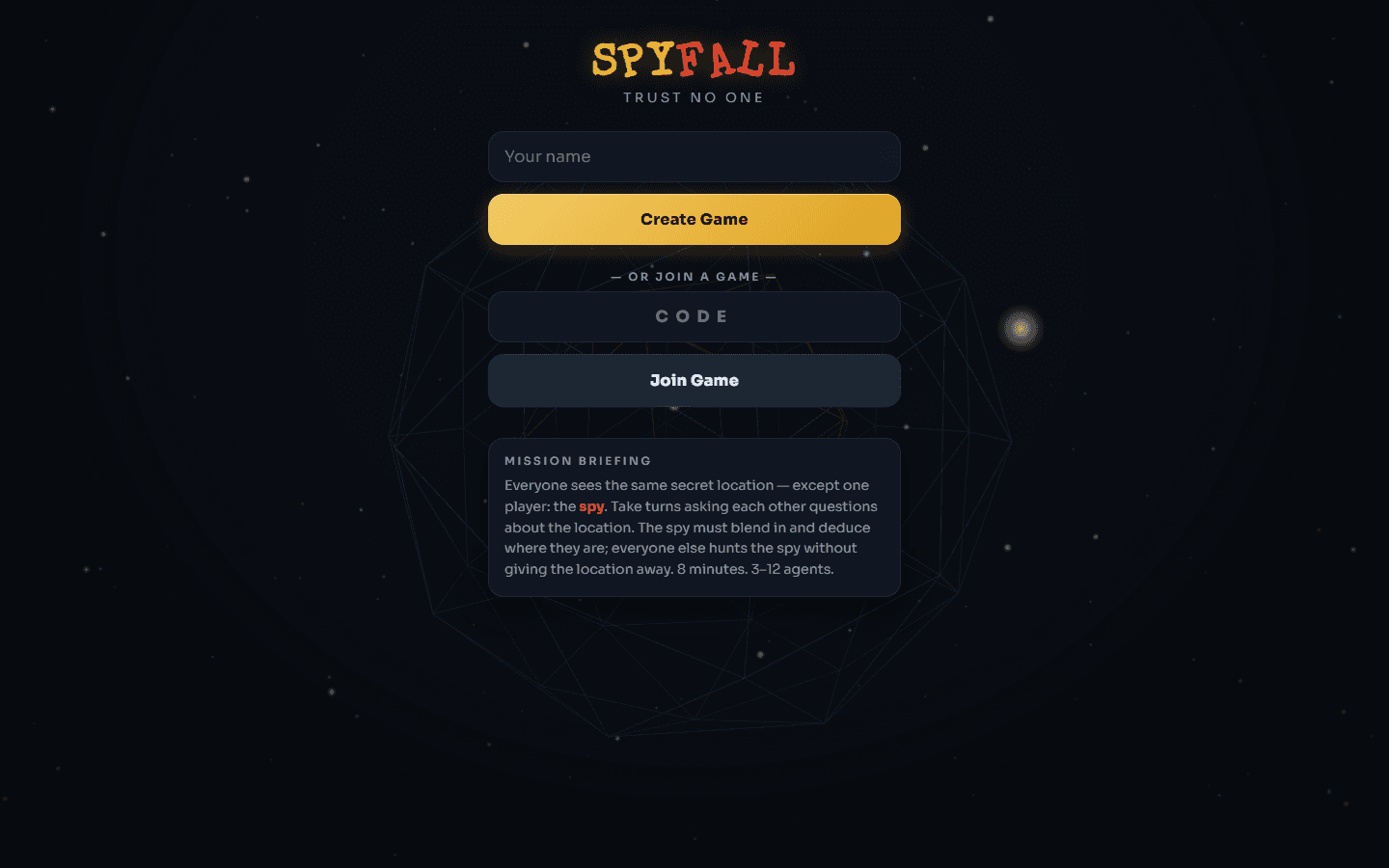 Screenshot of Spyfall